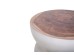 Σκαμπό Najib White Natural (40x40x45) Soulworks 0900009