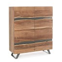 Μπουφές Aron Καφέ 118x45x138εκ.
