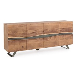 Μπουφές Aron Καφέ 4 πόρτες 198x43x85εκ.