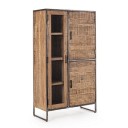 ΝΤΟΥΛΑΠΑ ELMER W-GLASS CABINET 3DO (90Χ40Χ160)