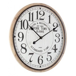 Ρολόι Τοίχου Ticking Μαύρο/Natural (60x4,5x60)
