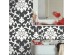 Αυτοκόλλητη Ταπετσαρία Black Damask Peel KAL.RMK9114 Αυτοκόλλητη Ταπετσαρία Black Damask Peel KAL.RMK9114