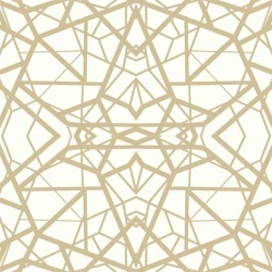 Αυτοκόλλητη Ταπετσαρία Shatter Geometric White/Gold Peel KAL.RMK10687