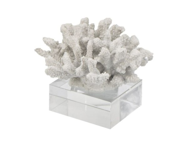 Artekko Aceuy Διακοσμητικό Επιτραπέζιο Κοράλι σε Λευκό Χρώμα (21x19x16)cm