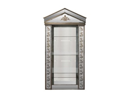 Artekko Dome Βιβλιοθήκη/Βιτρίνα Σαμπανιζέ με Καθρέφτη (120x53x244)cm