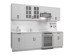 Κουζίνα MICHELLA 260 λευκή DIOMMI GRA-MICHELLA260-BIAŁY
