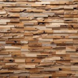 Πάνελ Επένδυσης Τοίχου 3D από Φυσικό Ξύλο Teak 495×180×20mm Rebel of Styles Teak Bologna 540‑011 Συσκευασία 1 Τεμάχιο