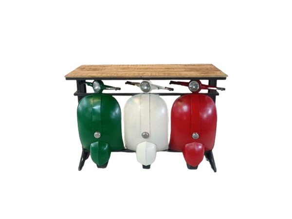 ΚΟΝΣΟΛΑ VESPA ΜΑΥΡΟ ΑΣΗΜΙ ΦΥΣΙΚΟ 138x52x100 ΚΟΝΣΟΛΑ VESPA ΜΑΥΡΟ ΑΣΗΜΙ ΦΥΣΙΚΟ 138x52x100