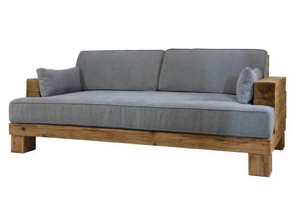  Καναπές ξύλινος τριθέσιος  